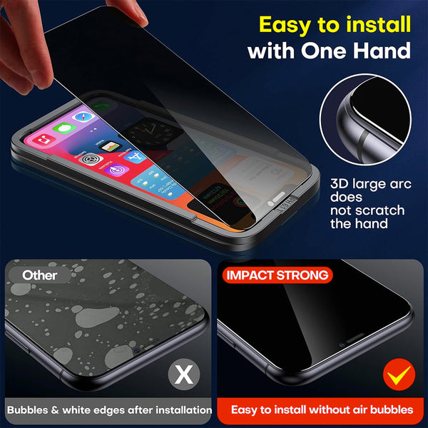 Privacy Glass Screen Protector for iPhone 11