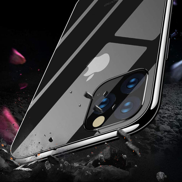 Metal Tough Glass Case for iPhone 11 Pro Max