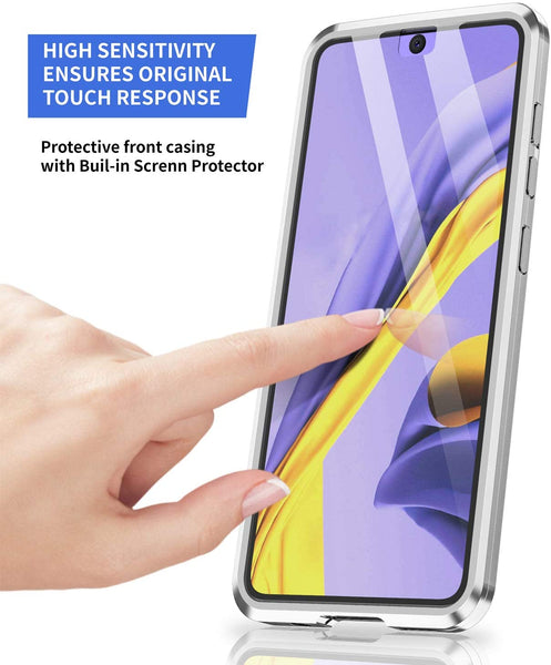 Tough Glass Magnetic Case for Samsung Galaxy A51