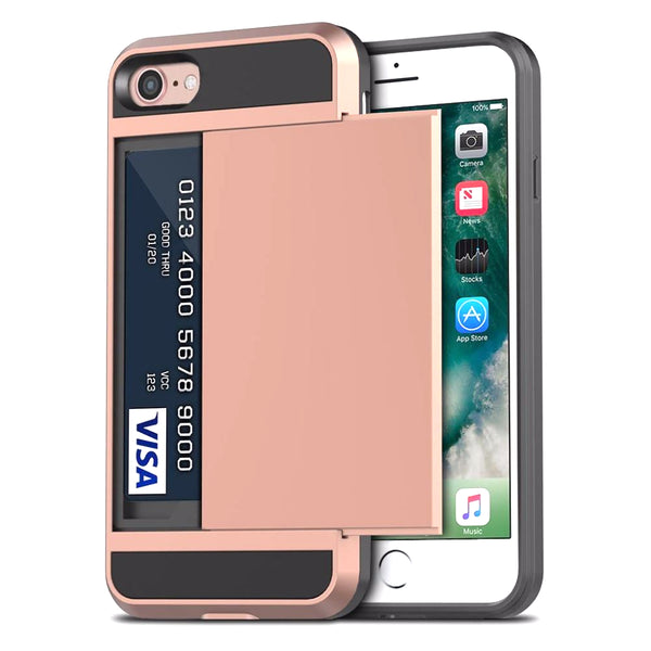 Tough Card Holder Cover for iPhone 7 / 8 / SE