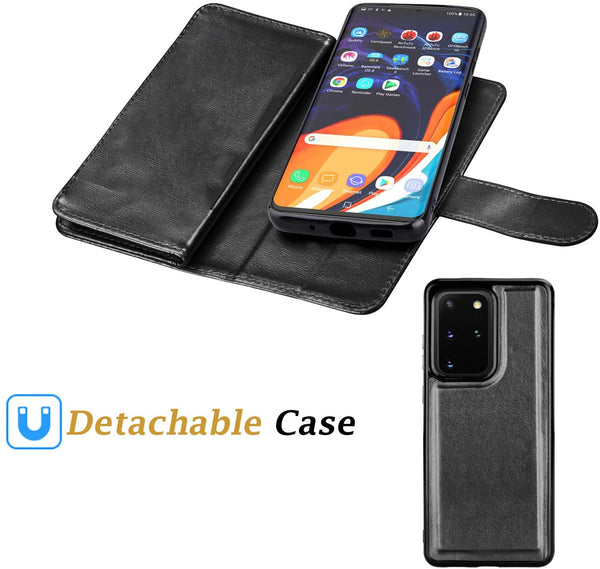 Big Detachable Wallet case for Samsung S20 Plus