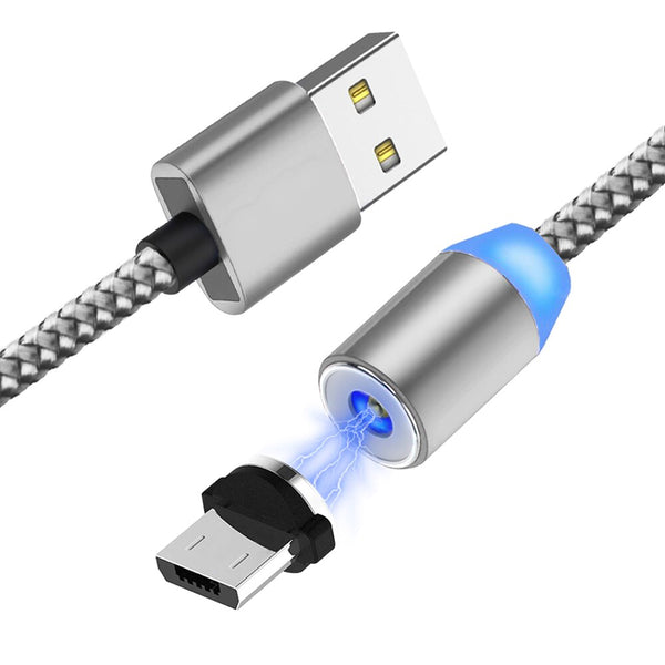 Magnetic Lightning Braided Cable w/ Micro USB adapter