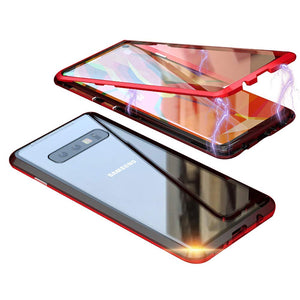 Metal Magnetic Glass Case for Samsung Galaxy S10 Plus